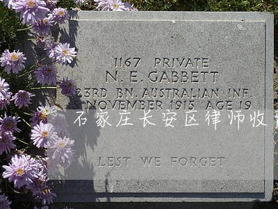 石家庄长安区律师收费标准收费 石家庄长安区律师收费标准收费
