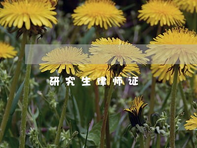 研究生律师证 研究生律师证