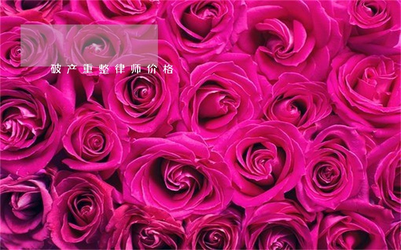 破产重整律师价格 破产重整律师价格