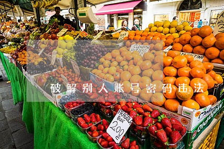 破解别人账号密码违法 破解别人账号密码违法