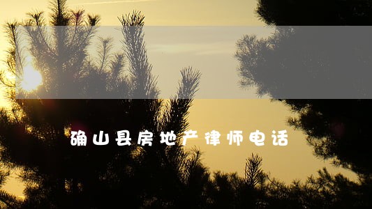 确山县房地产律师电话 确山县房地产律师电话