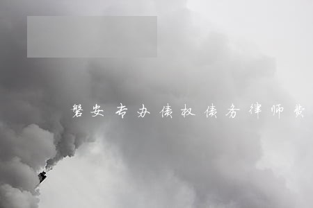 磐安专办债权债务律师费用多少 磐安专办债权债务律师费用多少