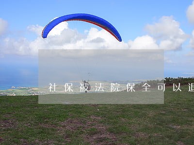 社保被法院保全可以退保吗 社保被法院保全可以退保吗
