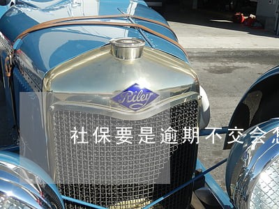 社保要是逾期不交会怎么样
