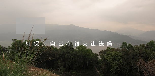 社保让自己掏钱交违法吗 社保让自己掏钱交违法吗