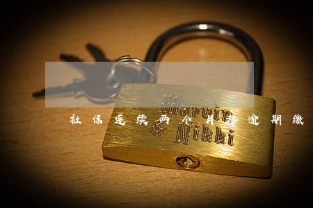 社保连续两个月都逾期缴纳 社保连续两个月都逾期缴纳