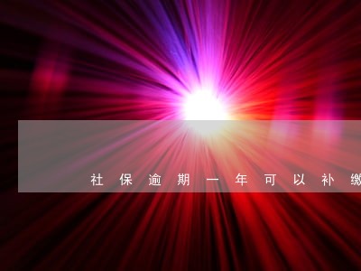 社保逾期一年可以补缴吗 社保逾期一年可以补缴吗