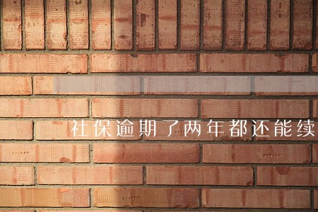 社保逾期了两年都还能续费吗 社保逾期了两年都还能续费吗