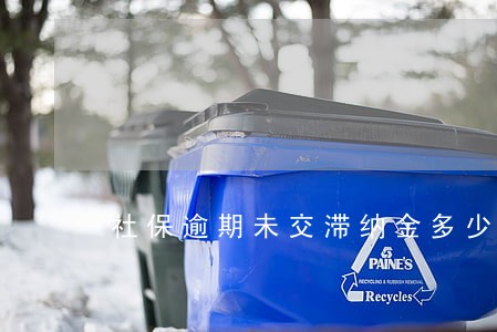 社保逾期未交滞纳金多少 社保逾期未交滞纳金多少