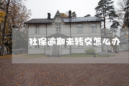 社保逾期未转交怎么办 社保逾期未转交怎么办