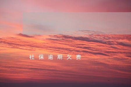 社保逾期欠费 社保逾期欠费