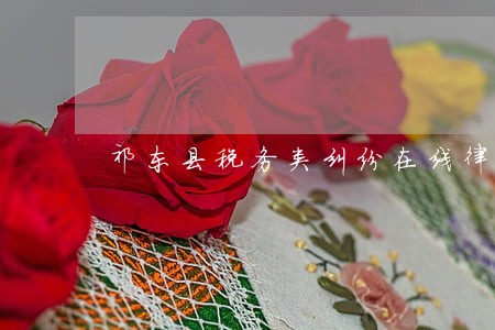 祁东县税务类纠纷在线律师 祁东县税务类纠纷在线律师