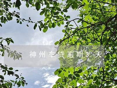 神州车贷逾期3天 神州车贷逾期3天