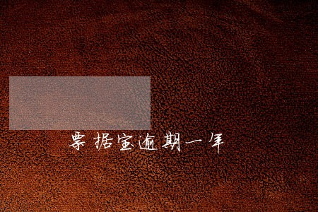 票据宝逾期一年 票据宝逾期一年