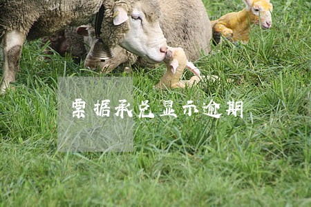 票据承兑显示逾期 票据承兑显示逾期