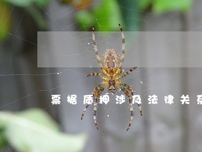 票据质押涉及法律关系 票据质押涉及法律关系