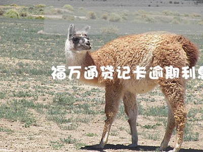 福万通贷记卡逾期利息计算