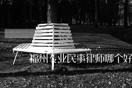 福州专业民事律师哪个好 福州专业民事律师哪个好