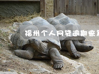 福州个人网贷逾期恢复电话