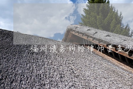 福州债务纠纷律师要多少钱 福州债务纠纷律师要多少钱