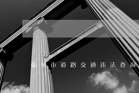 福州市道路交通违法查询 福州市道路交通违法查询