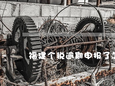 福建个税逾期申报了怎么板 福建个税逾期申报了怎么板