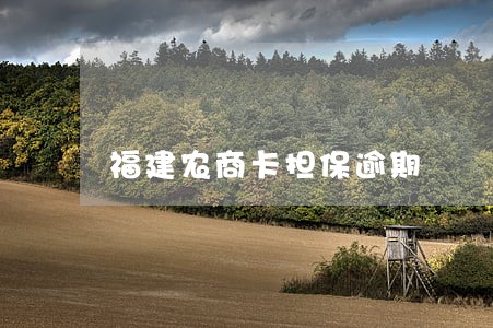 福建农商卡担保逾期 福建农商卡担保逾期