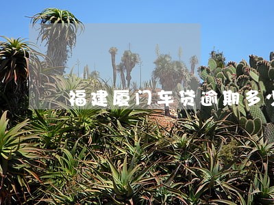 福建厦门车贷逾期多少拖车