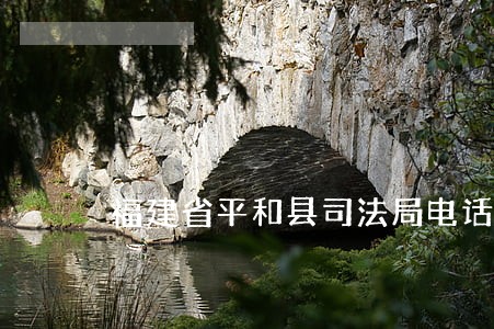 福建省平和县司法局电话