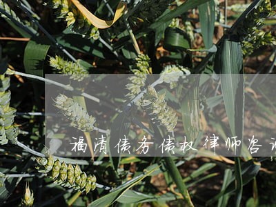 福清债务债权律师咨询 福清债务债权律师咨询