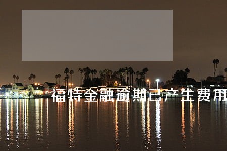 福特金融逾期已产生费用 福特金融逾期已产生费用