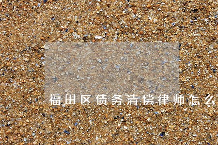 福田区债务清偿律师怎么起诉 福田区债务清偿律师怎么起诉