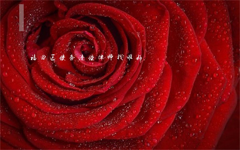 福田区债务清偿律师找谁好 福田区债务清偿律师找谁好