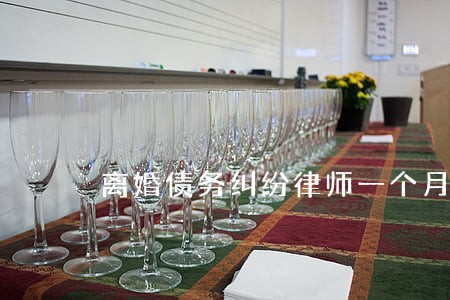 离婚债务纠纷律师一个月费用