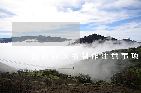 离婚协议书制作注意事项