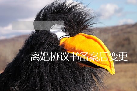 离婚协议书备案后变更 离婚协议书备案后变更