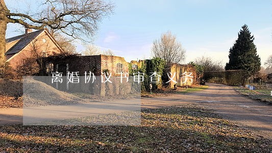离婚协议书审查义务 离婚协议书审查义务