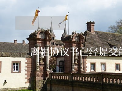 离婚协议书已经提交能改吗 离婚协议书已经提交能改吗