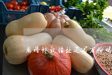 离婚协议住址还写省份吗 离婚协议住址还写省份吗