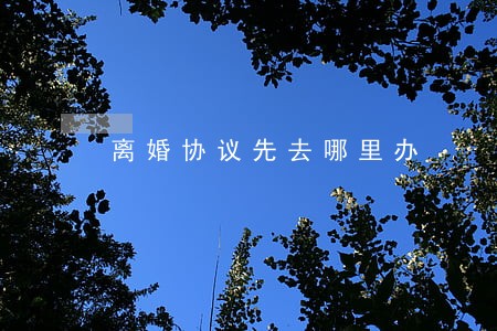 离婚协议先去哪里办 离婚协议先去哪里办