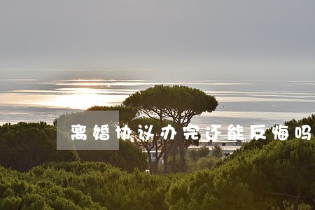 离婚协议办完还能反悔吗 离婚协议办完还能反悔吗