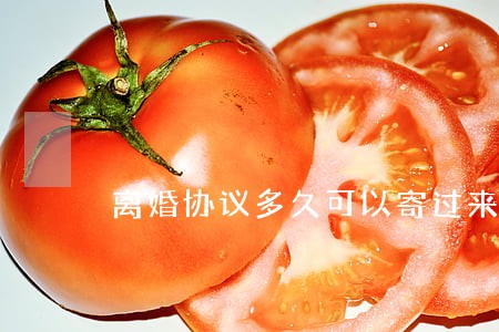 离婚协议多久可以寄过来 离婚协议多久可以寄过来