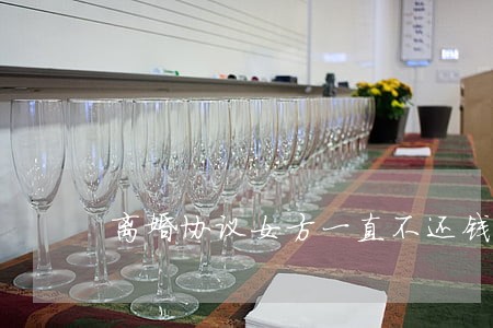 离婚协议女方一直不还钱 离婚协议女方一直不还钱