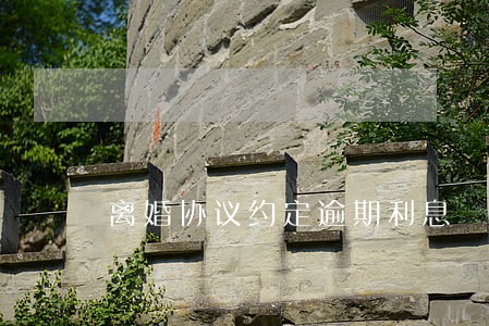 离婚协议约定逾期利息