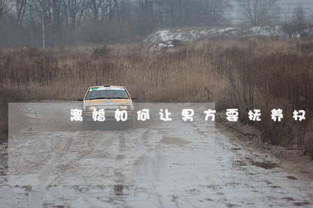 离婚如何让男方要抚养权 离婚如何让男方要抚养权