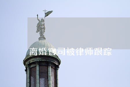 离婚官司被律师跟踪 离婚官司被律师跟踪