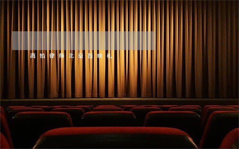 离婚律师北京首映礼 离婚律师北京首映礼