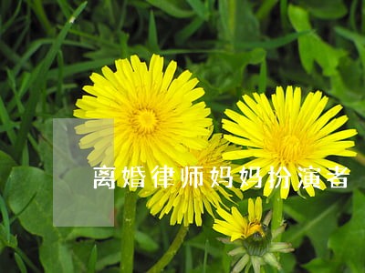 离婚律师妈妈扮演者 离婚律师妈妈扮演者