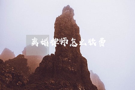 离婚律师怎么收费 离婚律师怎么收费