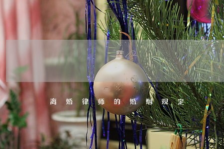 离婚律师的婚姻规定 离婚律师的婚姻规定